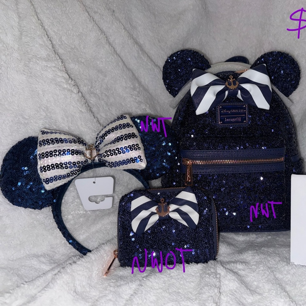 Navy Blue Sequin Lounger Set